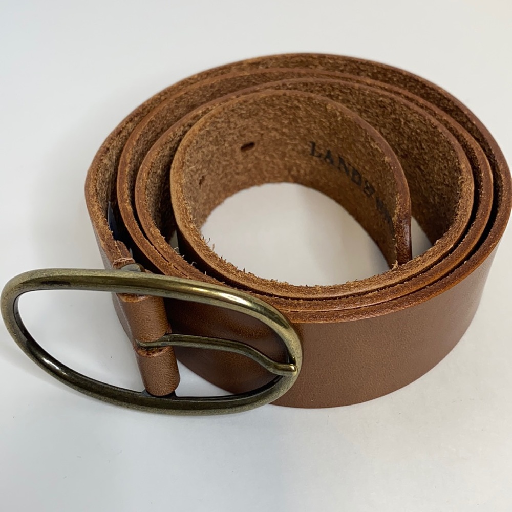 Lands End Leather Belt
